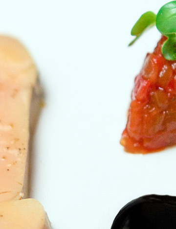 Fois gras & Chutney de poivrons rouges